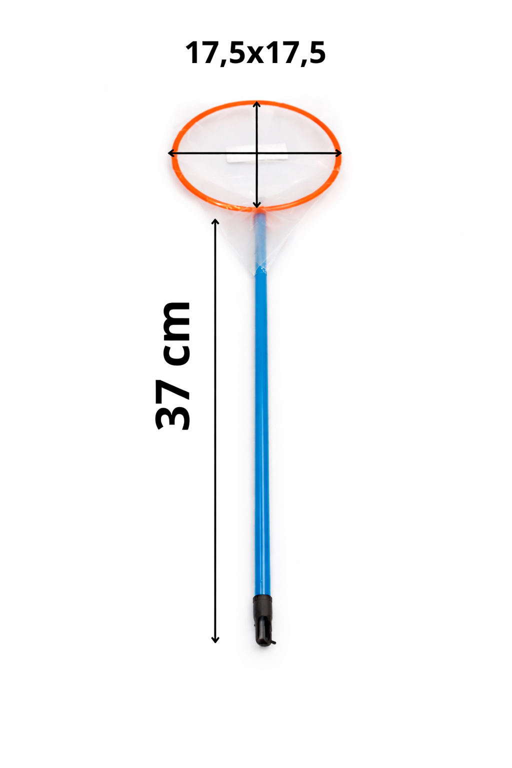 SKRw REDE P/ AQUARIO REDONDA RASA 17.5CM CABO 37MC