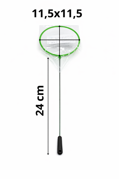 SKRw REDE P/ AQUARIO REDONDA RASA 11.5CM CABO 24MC