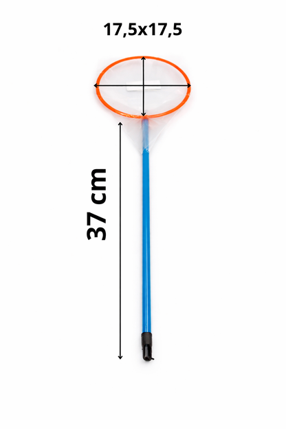 SKRw REDE P/ AQUARIO REDONDA RASA 17.5CM CABO 37MC