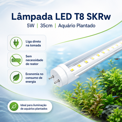 SKRw LAMPADA DE LED TUBOL.T8  5W 35CM