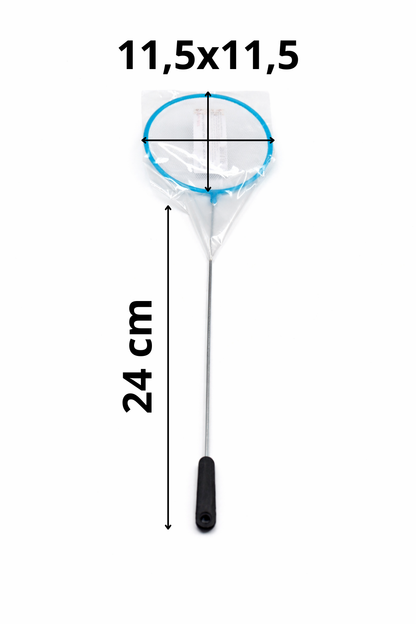 SKRw REDE P/ AQUARIO REDONDA RASA 11.5CM CABO 24MC