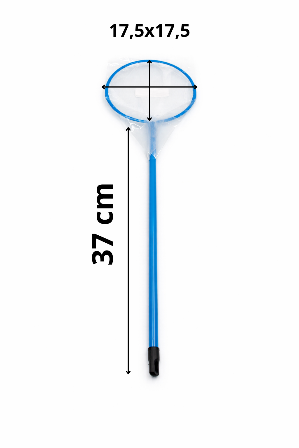 SKRw REDE P/ AQUARIO REDONDA RASA 17.5CM CABO 37MC