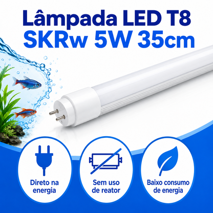 SKRw LAMPADA DE LED TUBOL.T8  5W 35CM