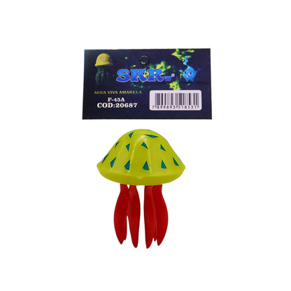 PEIXE FLUTUANTE ÁGUA VIVA AMARELA/VERMELHA SKRw