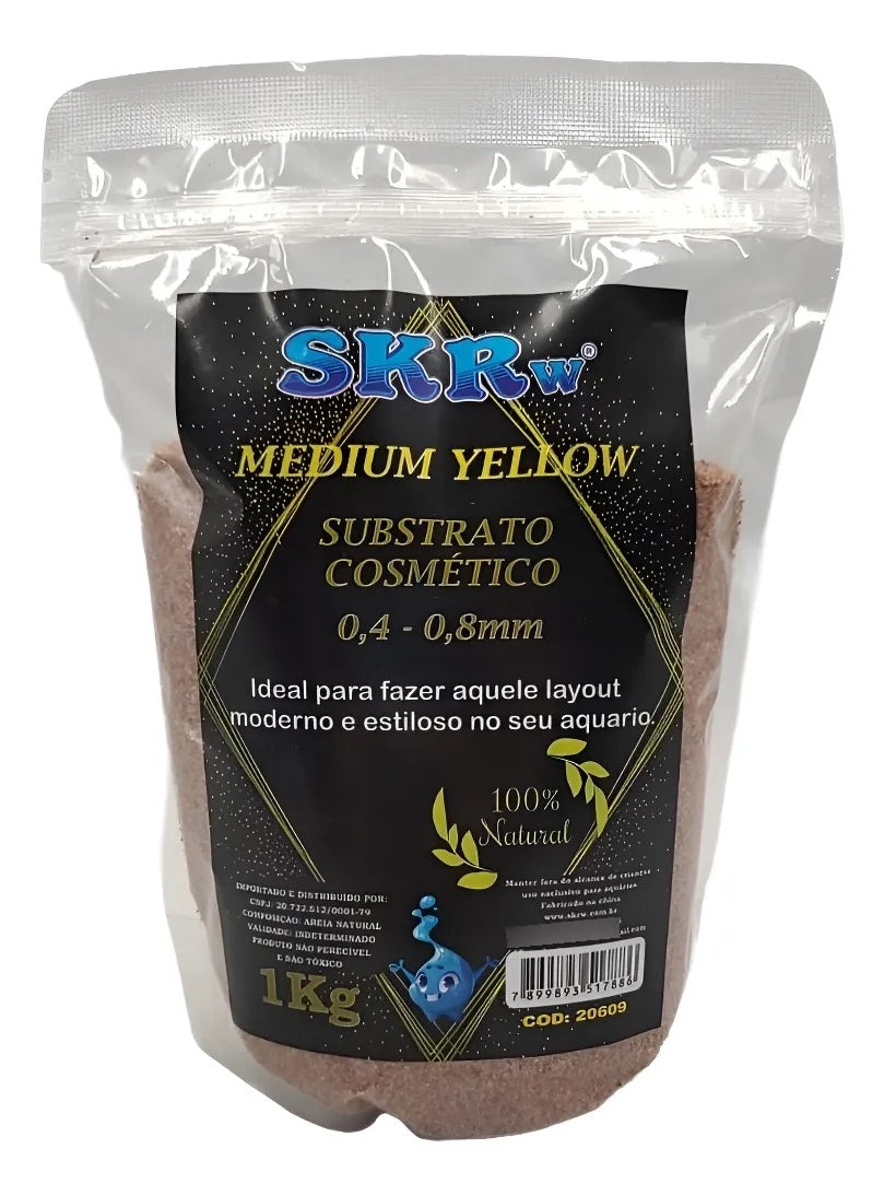 Substrato Cosmético Skrw Medium Yellow 1 Kg 100% Natural