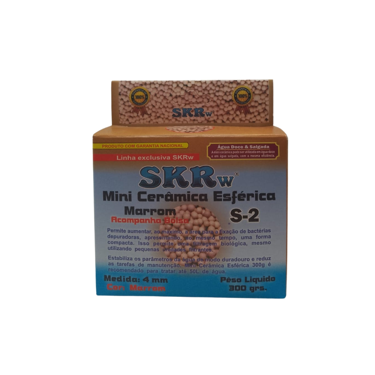 SKRw CERAMICA S-2 BIO ESFERA 4MM MARROM  300G