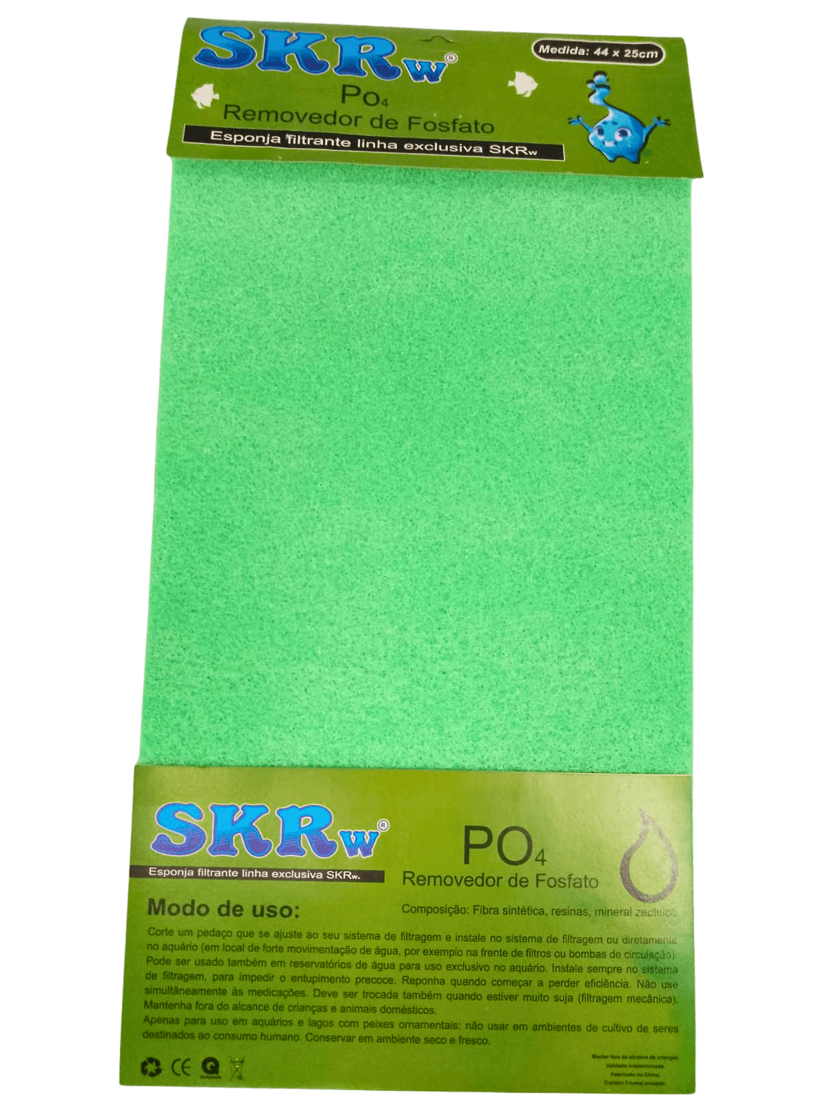 SKRw ESPONJA FILTRANTE REMOVE FOSFATO  44X25CM