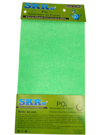 SKRw ESPONJA FILTRANTE REMOVE FOSFATO  44X25CM