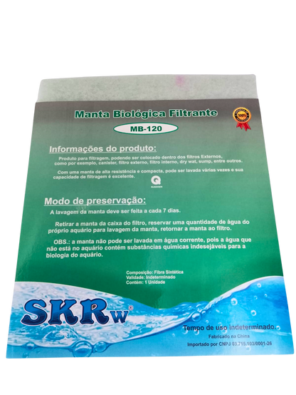 MANTA BIOLOGICA CINZA SKRw 25X29X0.5 cm