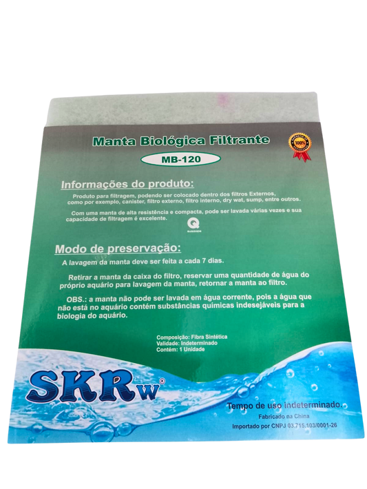 MANTA BIOLOGICA CINZA SKRw 25X29X0.5 cm