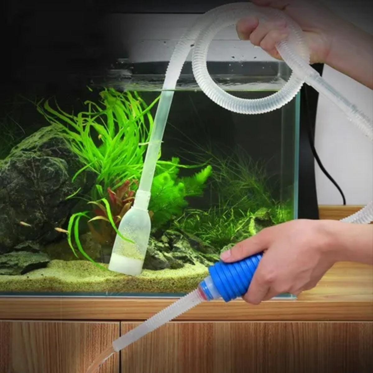 SIFAO PARA LIMPEZA DE AQUARIO C/ VALVULA MANUAL - SF-50 SKRw