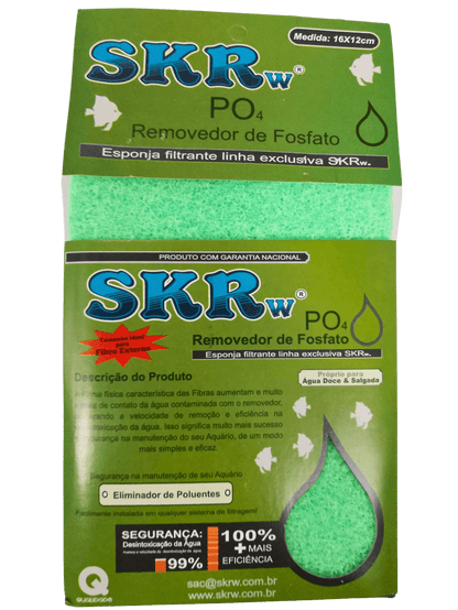 ESPONJA FILTRANTE REMOVE FOSFATO SKRw 16X12CM