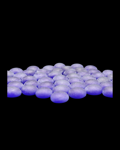 ENFEITE DE VIDRO FOSCO AZUL ESCURO 200G SKRw