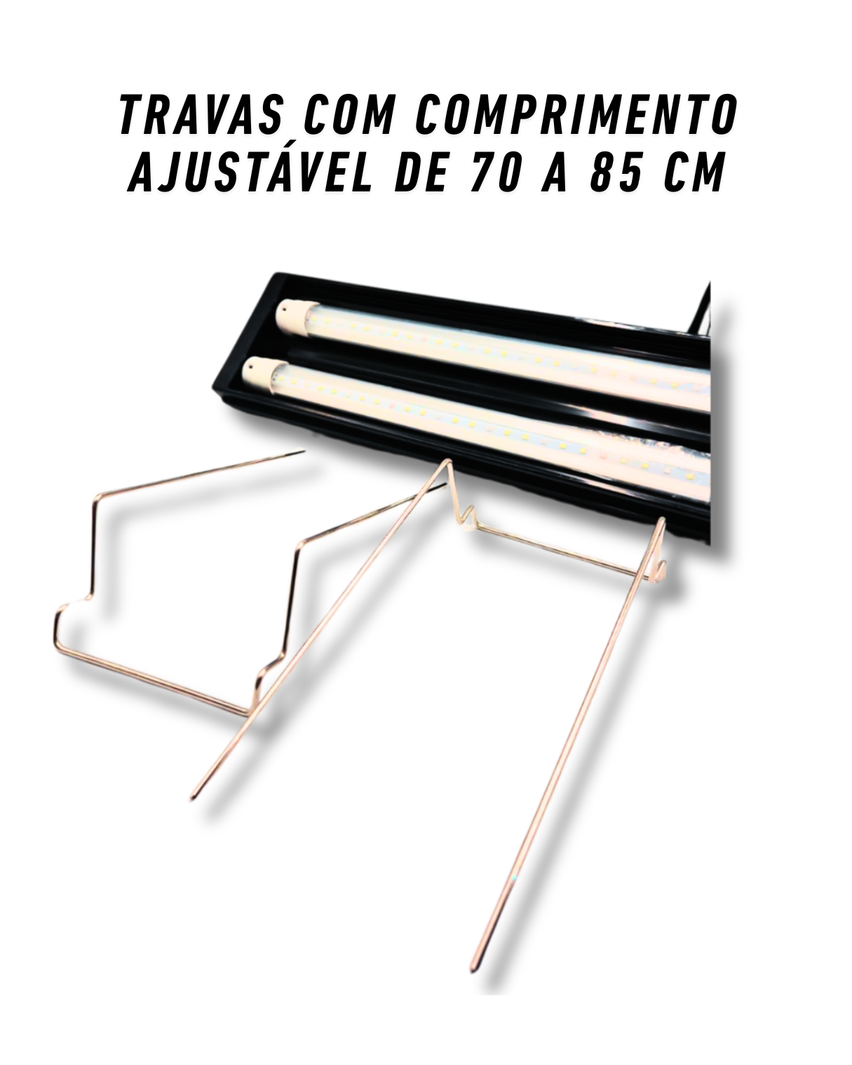 Luminária SKRw com 2 lampadas Rosa 70-85cm