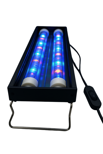 Luminária Skrw Com 2 Lampadas - Azul + Rosa 55-70cm
