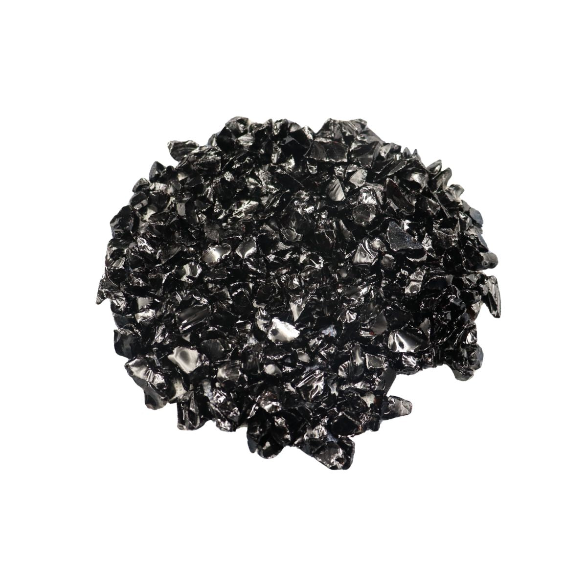 ENFEITE DE VIDRO PRETO 200G SKRw