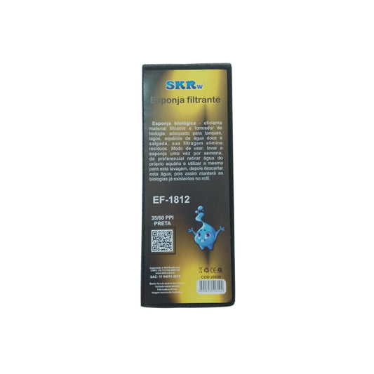ESPONJA BIOLOGICA SKRw 32X12 35/60PPI PRETA