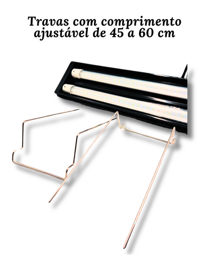 Luminária SKRw L-45 com 2 Lâmpadas para aqaurio plantado 45 a 60 cm