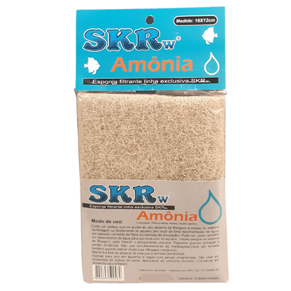 ESPONJA FILTRANTE SKRw REMOVE AMONIA  16X12CM