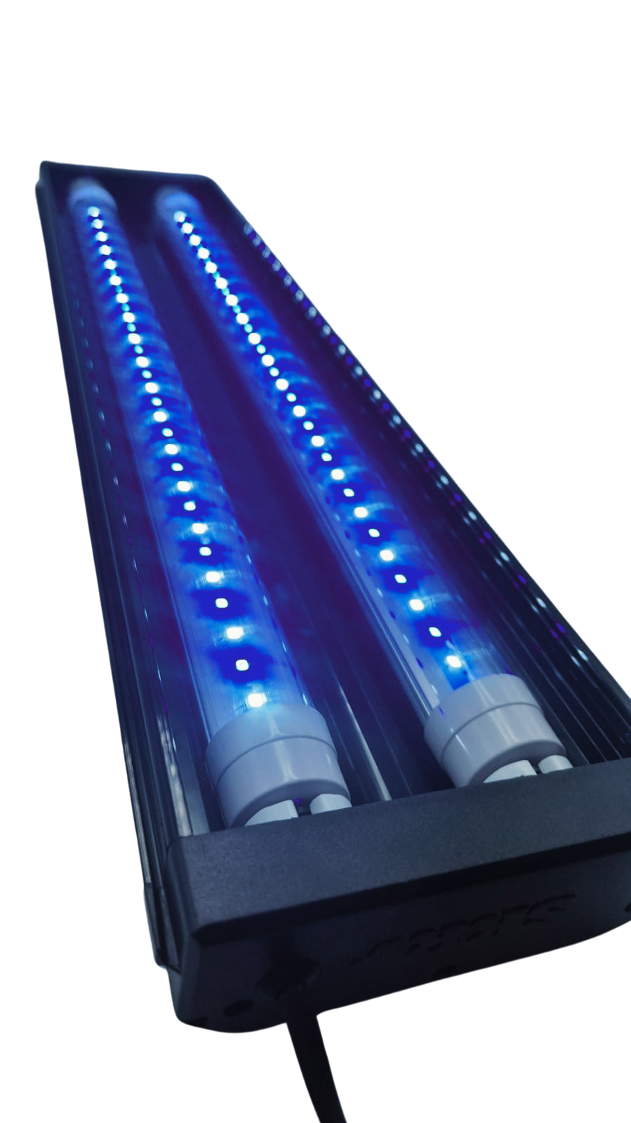 Luminária Skrw Com 2 Lampadas. Azul E Branca + Azul 55-70cm