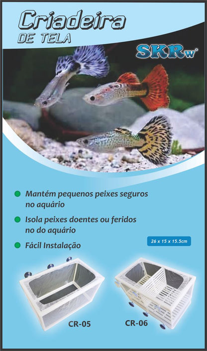 CRIADEIRA SKRw CR-05 DE TELA S/ DIVISAO 26X15X15CM