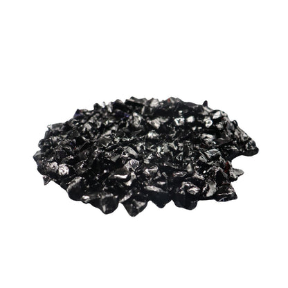 ENFEITE DE VIDRO PRETO 200G SKRw