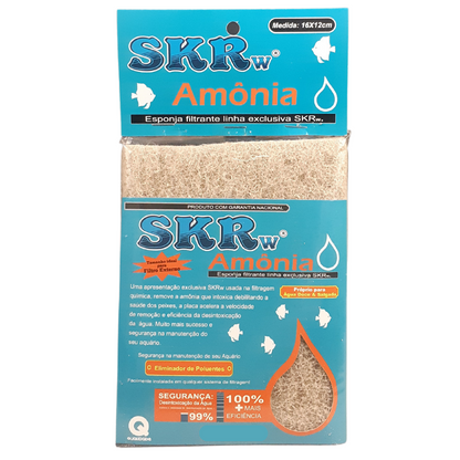 ESPONJA FILTRANTE SKRw REMOVE AMONIA  16X12CM