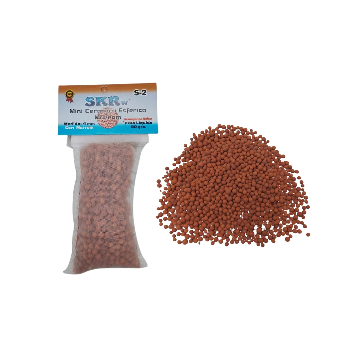 CERAMICA BIO ESFERA SKRw 4MM MARROM 80G