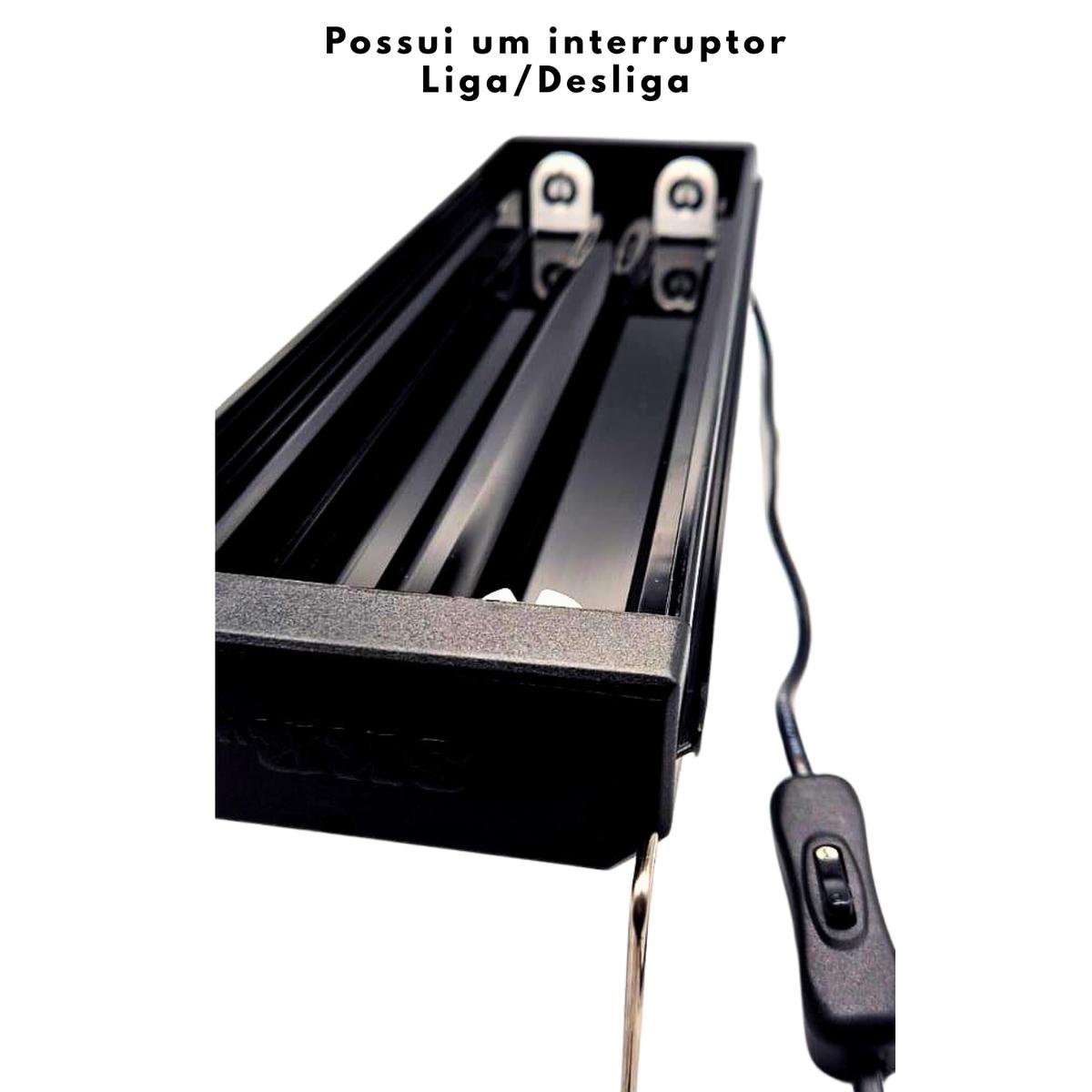 Luminária SKRw L-45 com 2 Lâmpadas Azul e Branca - 45 a 60 cm