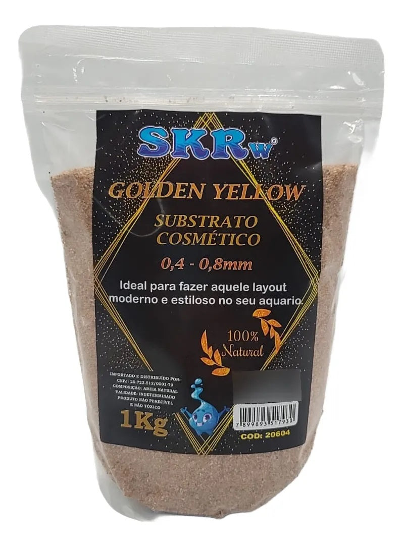 Substrato Cosmético Skrw Golden Yellow 1 Kg 100% Natural