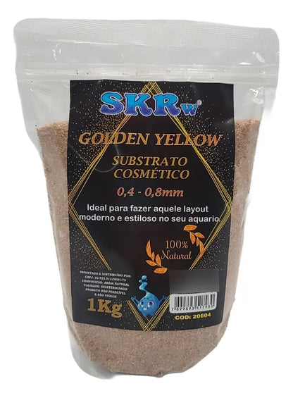 Substrato Cosmético Skrw Golden Yellow 1 Kg 100% Natural
