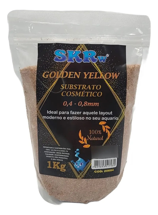 Substrato Cosmético Skrw Golden Yellow 1 Kg 100% Natural