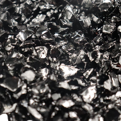 ENFEITE DE VIDRO PRETO 200G SKRw