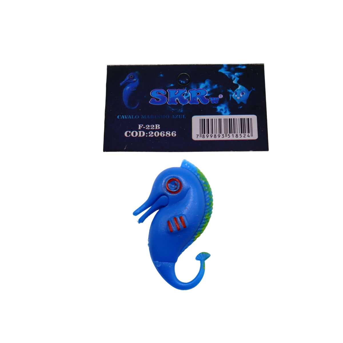 PEIXE FLUTUANTE CAVALO MARINHO AZUL SKRw