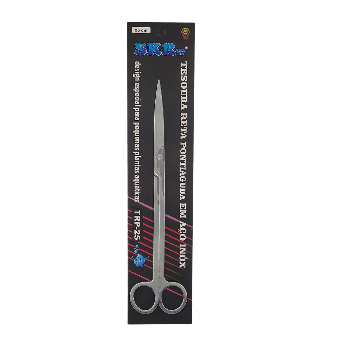 PINCA INOX -TESOURA RETA PONTIAGUDA SKRw 25 cm