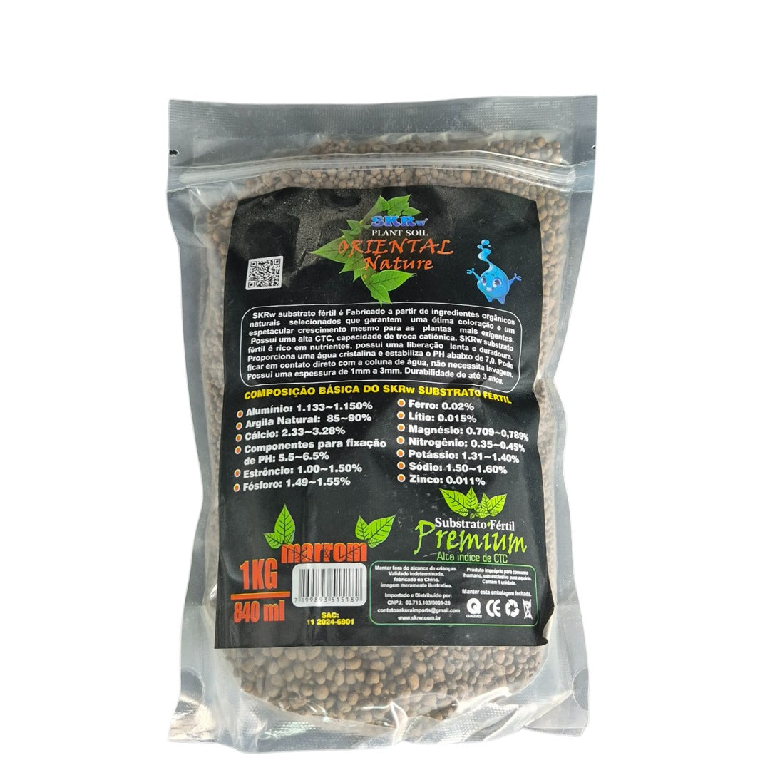 SKRw SUBSTRATO FERTIL PLANT SOIL MARROM 1 KILO