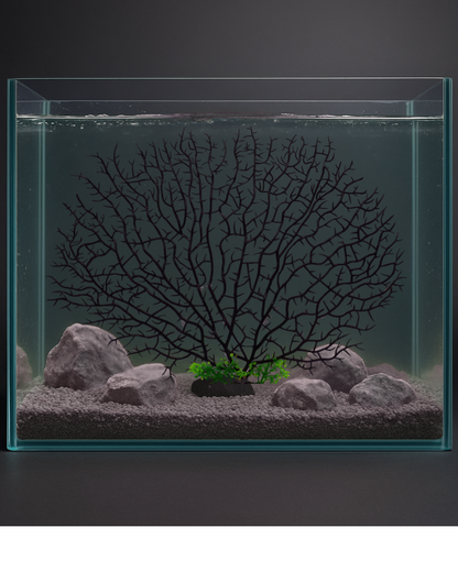 PLANTA ARTIFICIAL CORAL MARROM 30X25CM SKRw