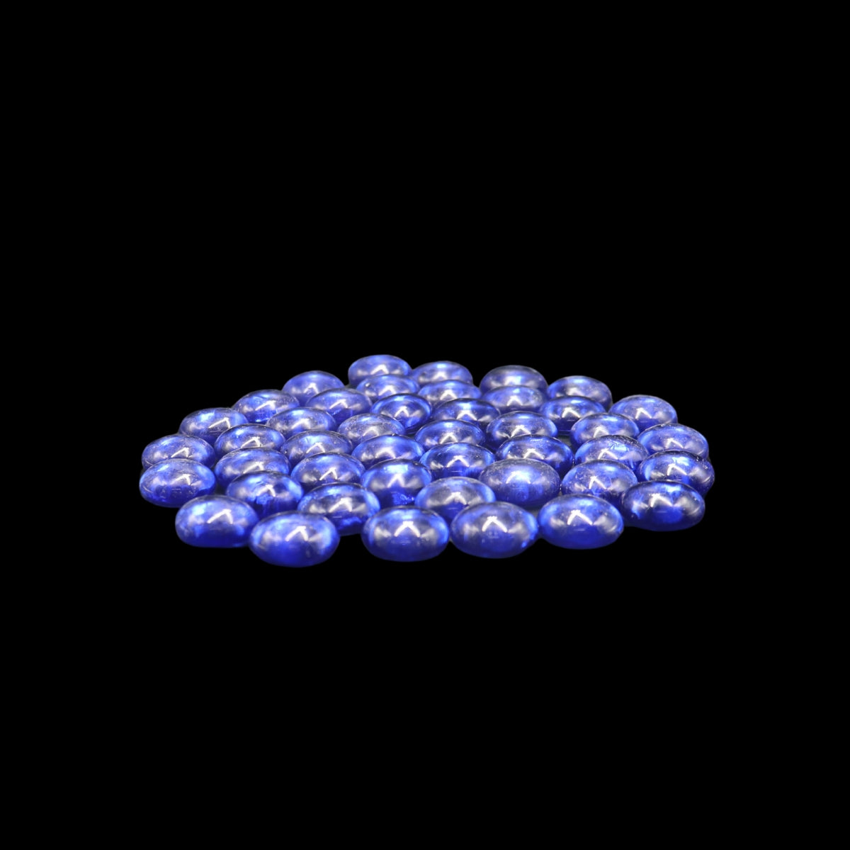 SKRw ENFEITE DE VIDRO BRILHANTE AZUL 200G
