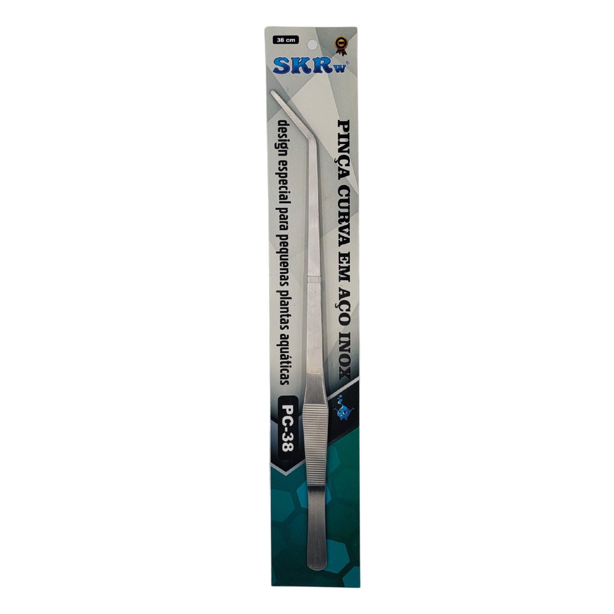 Pimça curva inox SKRw 38 cm PC-38