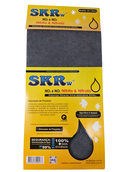 ESPONJA FILTRANTE REMOVE NITRITO SKRw 44X25CM