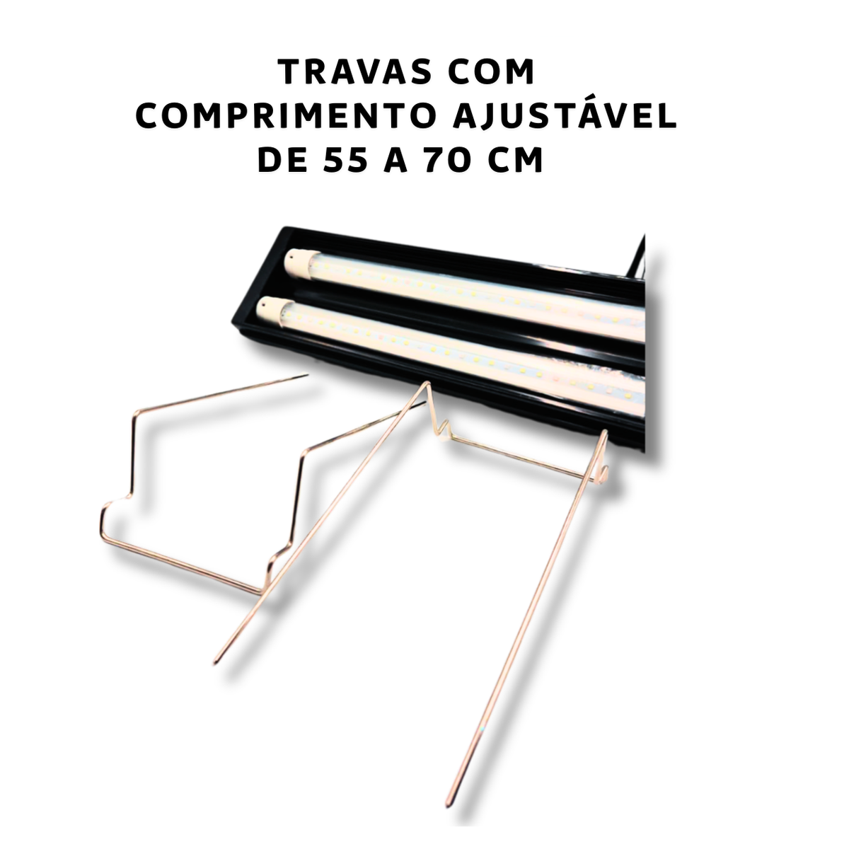 Luminária Skrw Com 2 Lampadas Rosa 55-70cm
