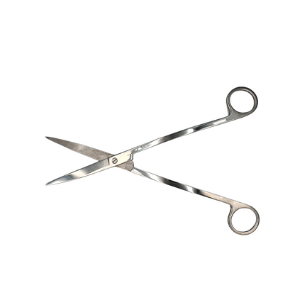 Tesoura Curva Ondulada Pontiaguda Inox Para Aquários Plantados 25 Cm Skrw